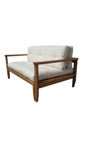 Divano letto in legno - Scivolo con futon 