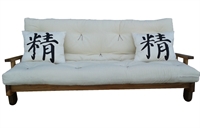confezione base con futon ecrù (cuscini non compresi)