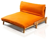 Divano letto relax Yasumi - legno a incastri con futon