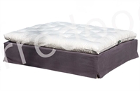 futon cocco e doppio lattice  h17cm 2 piazze