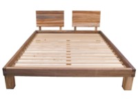 Letto in legno Lichene con doghe 