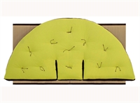 Poltrona futon Glove Ecrù con bordo colorato