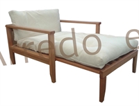 Poltrona letto in legno con futon - Scivolo 