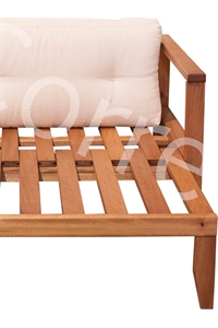 Poltrona letto in legno con futon - Scivolo 