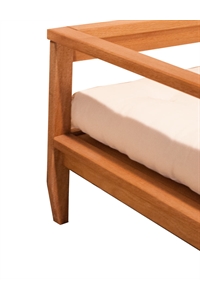 Poltrona letto in legno con futon - Scivolo 