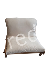 Poltrona letto relax Yasumi - legno a incastri con futon